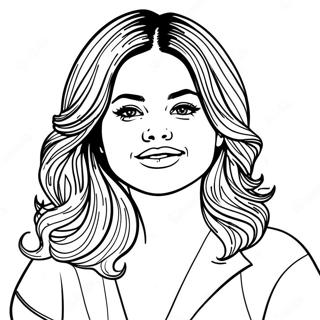 Selena Gomez Coloring Page 10977-8994