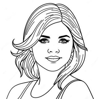 Selena Gomez Coloring Page 10977-8995