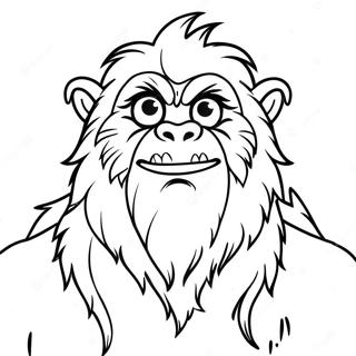 Yeti Coloring Page 10997-9010