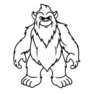 Yeti Coloring Page 10997-9012