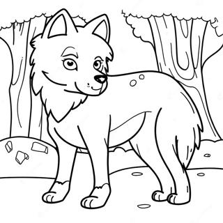 Wolf Anime Coloring Page 11017-9026