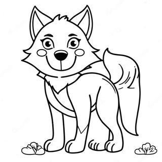 Wolf Anime Coloring Page 11017-9028