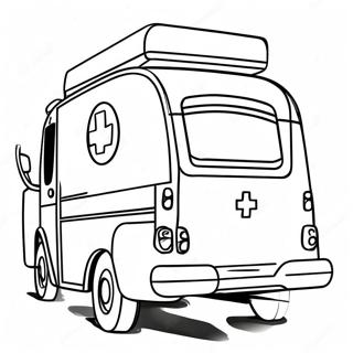 Ambulance Coloring Page 1101-879