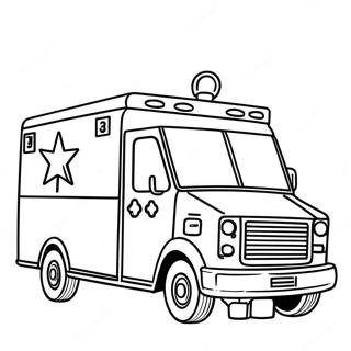 Ambulance Coloring Page 1101-880