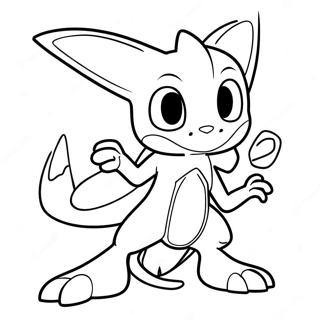 Greninja Coloring Pages