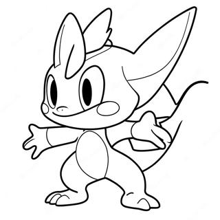 Greninja Coloring Page 11037-9042