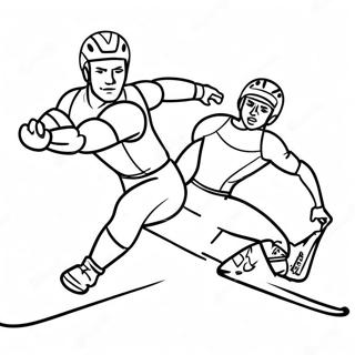 Olympic Athletes In Action Coloring Page 11068-9069