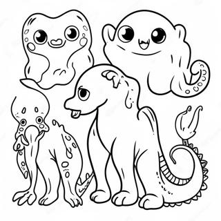 Bizarre Creatures Coloring Page 11078-9077