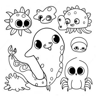 Bizarre Creatures Coloring Page 11078-9078