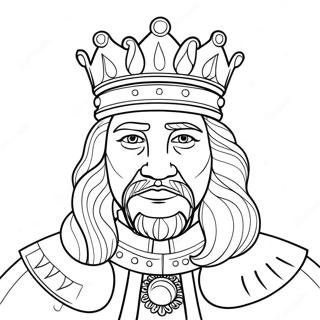 King Coloring Page 11087-9082