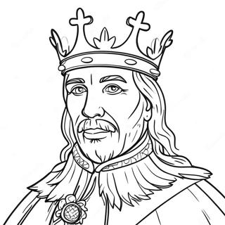 King Coloring Page 11087-9084