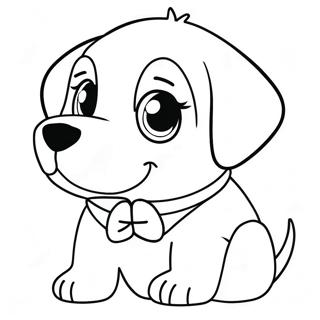 Realistic Puppy Dog Coloring Page 11097-9091