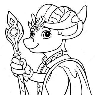 Mischievous Loki With His Scepter Coloring Page 11108-9101