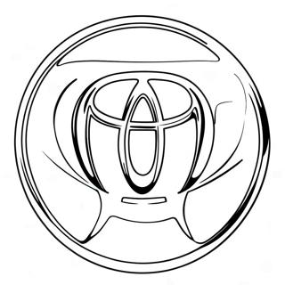 Toyota Logo Coloring Page 11117-9114