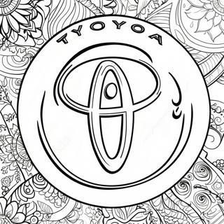 Toyota Logo Coloring Page 11117-9115