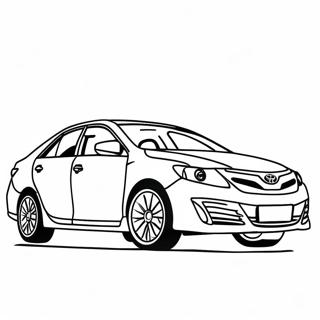 Toyota Camry Sedan Coloring Page 11118-9117