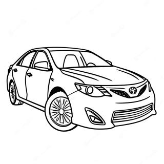 Toyota Camry Sedan Coloring Page 11118-9119