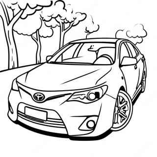 Toyota Camry Sedan Coloring Page 11118-9120