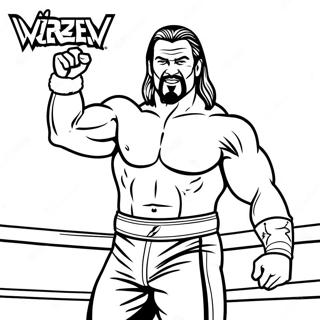 Wwe Coloring Page 1111-886