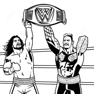 Wwe Championship Match Coloring Page 1112-890