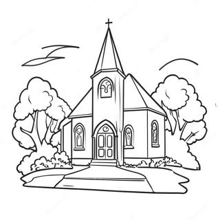 Church Coloring Page 11137-9131