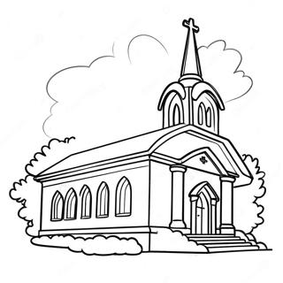 Church Coloring Page 11137-9132