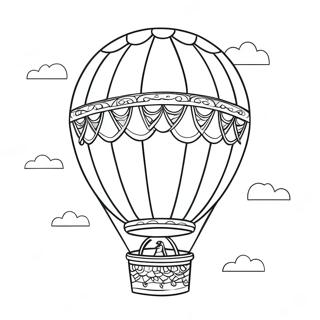 Hot Air Balloon Coloring Page 11147-9138