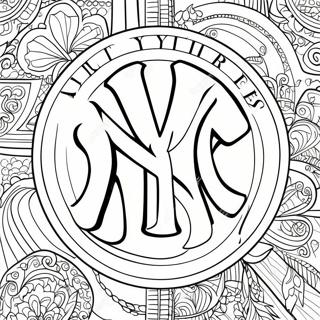 Yankees Logo Coloring Page 11167-9154