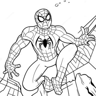 Spiderman Halloween Coloring Page 11177-9162