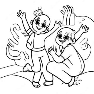 Holi Festival Celebration Coloring Page 11187-9171