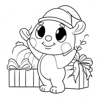 Christmas Cartoon Coloring Page 11197-9179