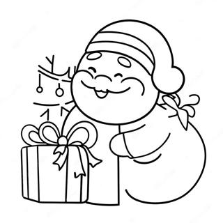 Christmas Cartoon Coloring Page 11197-9180