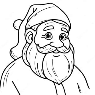 Jolly Santa Claus Coloring Page 11198-9182