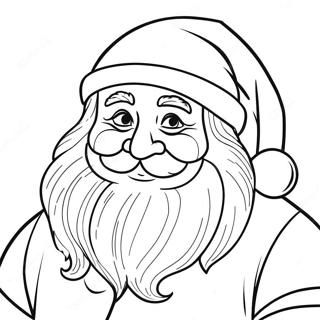 Jolly Santa Claus Coloring Page 11198-9183