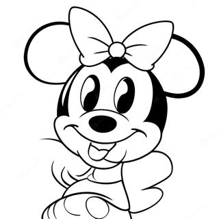 Minnie Mouse Coloring Page 111-91