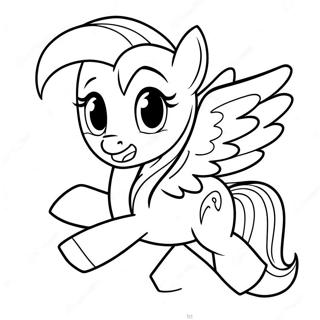 Rainbow Dash Flying Coloring Page 1122-900