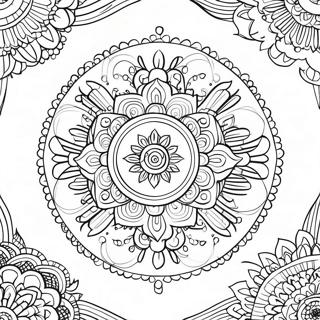 Meditation Mandala Coloring Page 11237-9210