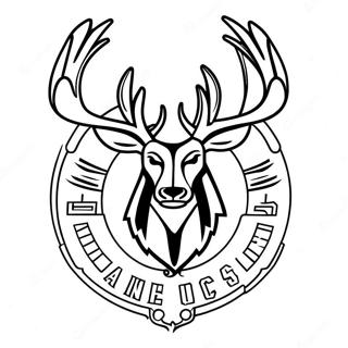 Milwaukee Bucks Logo Coloring Page 11247-9218