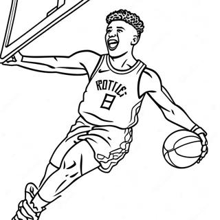 Giannis Antetokounmpo Dunking Coloring Page 11248-9221