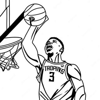 Giannis Antetokounmpo Dunking Coloring Page 11248-9223