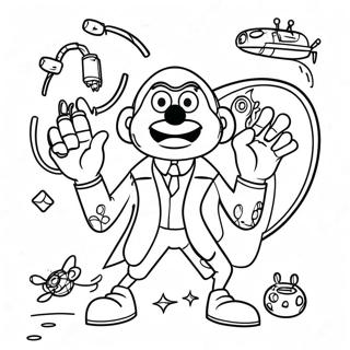 Evil Dr Eggman With Robots Coloring Page 11258-9230