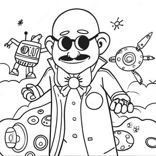 Evil Dr Eggman With Robots Coloring Page 11258-9231