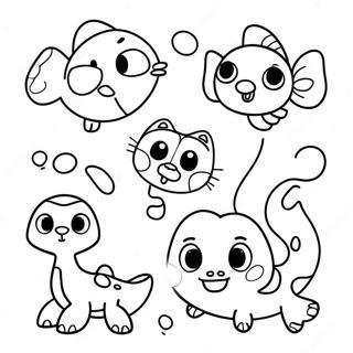 Cute Leap Year Animals Coloring Page 11268-9239