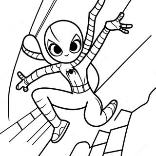 Adventurous Spider Girl Coloring Page 11278-9245