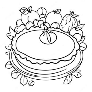 Delicious Fruit Pie Coloring Page 11298-9262