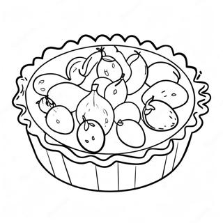 Delicious Fruit Pie Coloring Page 11298-9264