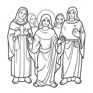 All Saints Day Coloring Page 11307-9266