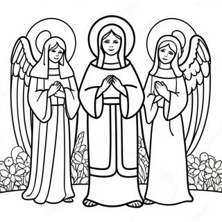 Festive All Saints Day Coloring Page 11308-9270