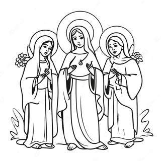 Festive All Saints Day Coloring Page 11308-9272