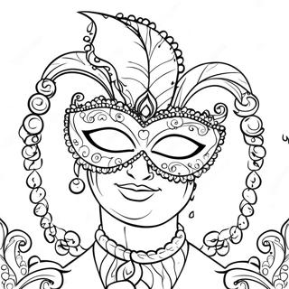 Mardi Gras Coloring Page 1131-902